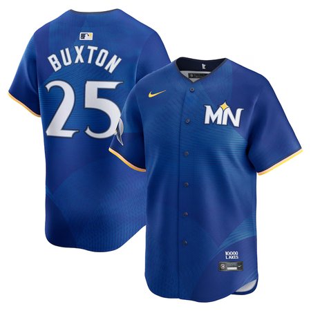 Men's Minnesota Twins #25 Byron Buxton Nike Royal 2024 City Connect Limited Jersey